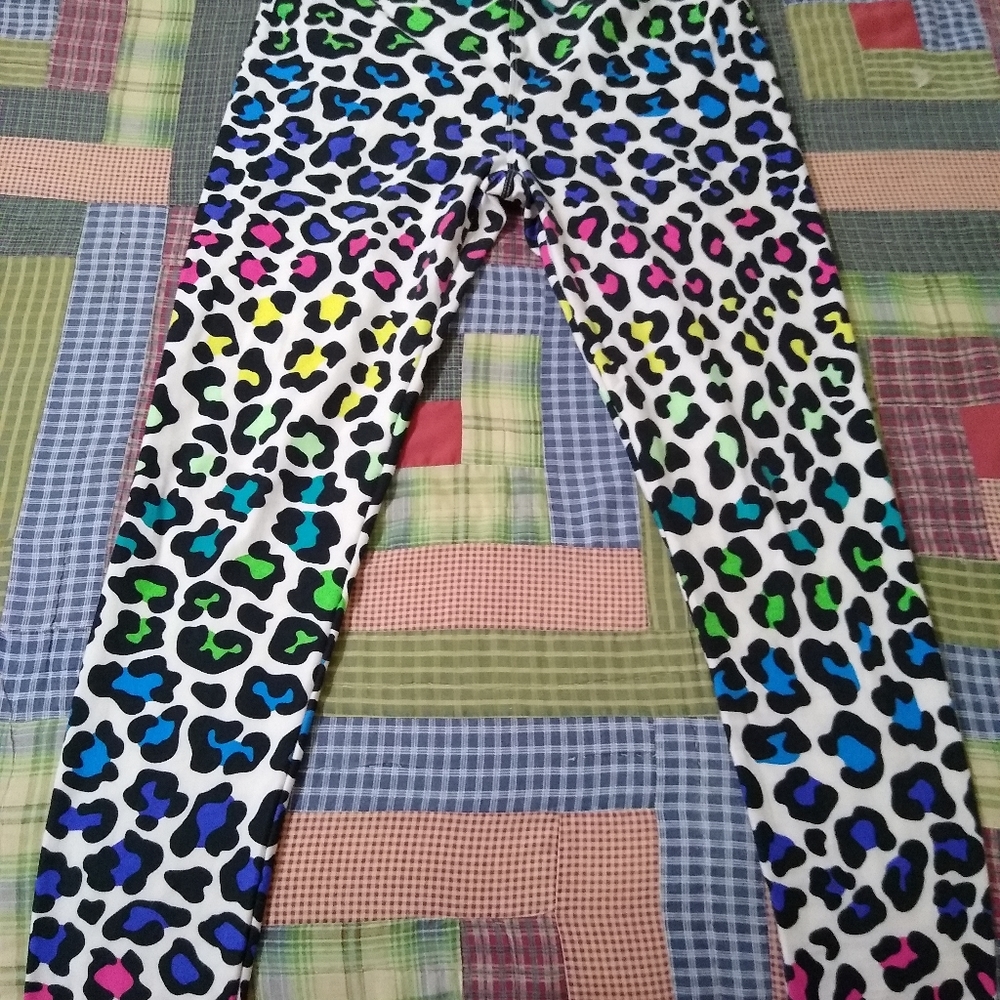 Lularoe Rainbow Cheetah Leopard TC Leggings
